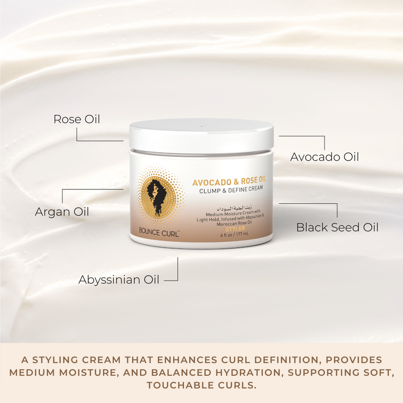 Avocado & Rose Oil Clump & Define Cream